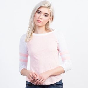 Salmon Colored Raglan